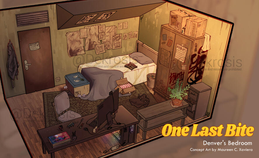 Denver's Bedroom "One Last Bite" concept art - 2023