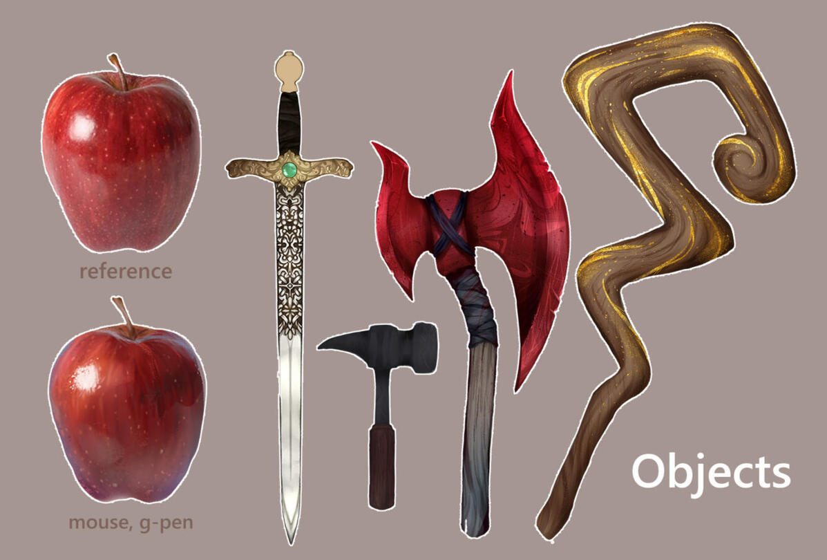 Objects for DnD logo Commission - 2020